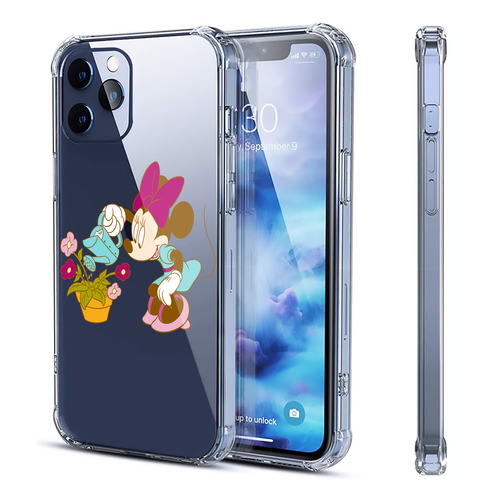 ミッキーマウス Mickey Mouse 【iPhone 12シリーズ対応】透明スマホケース（クリアソフトケース）
